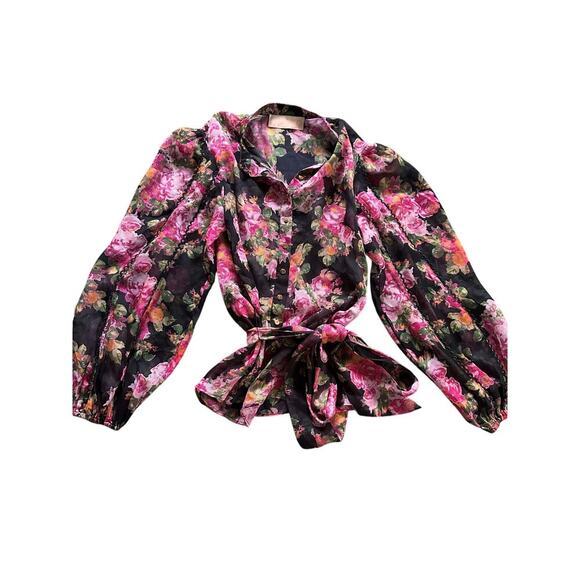 Keepsake Oblivion Floral Blouse Size Small - Picture 4 of 10